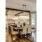 Z-Lite Viviana Linear Chandelier, 5-Light, 11.5 In.W x 40.75 In.L x 11.5 In.H, Rubbed Brass/Alabaster 345-40L-RB - alternate 3
